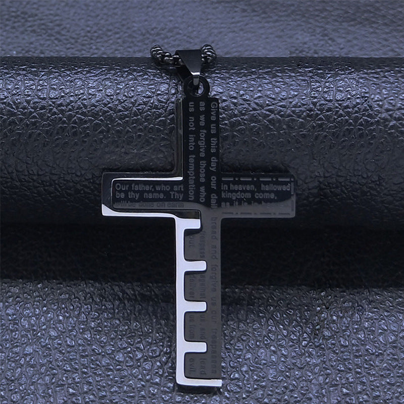 Wholesale Men's Stainless Steel Cross Necklaces
